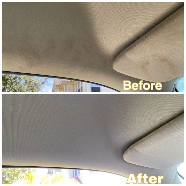 How To Clean Tan Headliner
