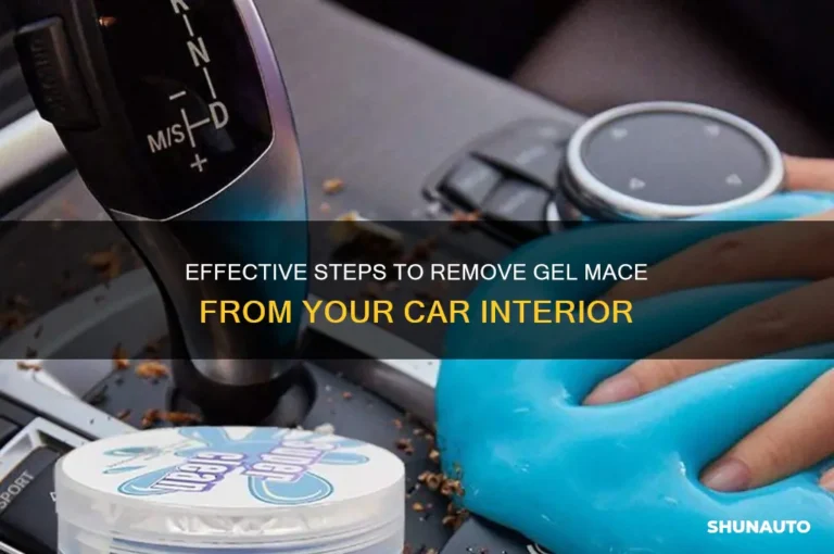How To Clean Gel Mace Out Of Car