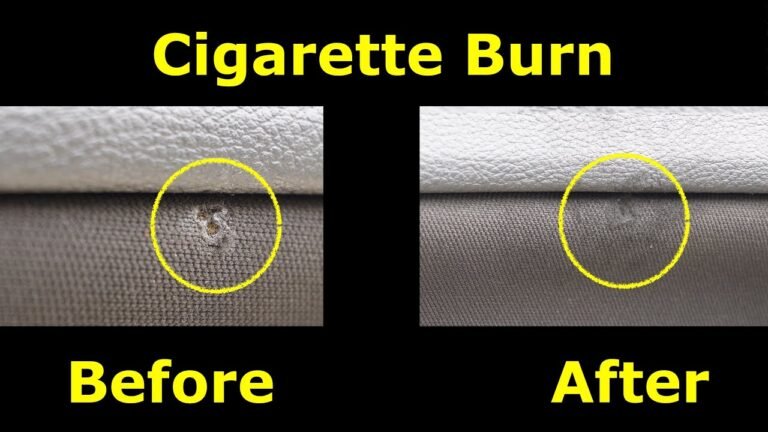 How To Remove Cigarette Burns From Car Headliner