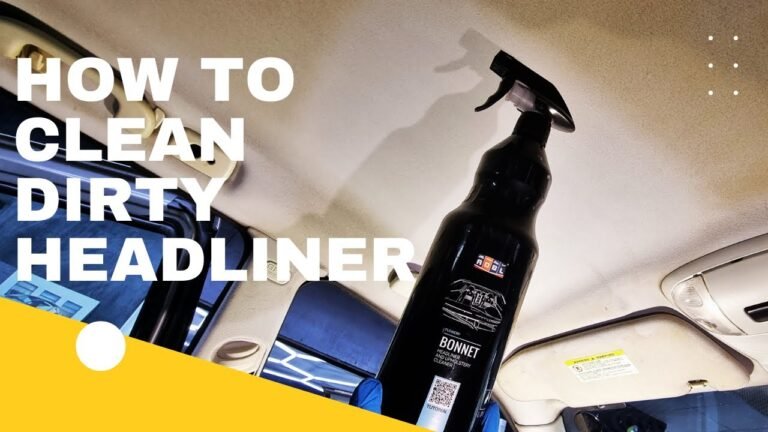 How To Clean Vomit From Car Headliner