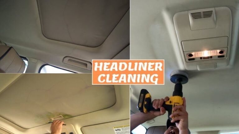 How To Clean Headliner Water Stains
